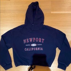 GARAGE crop hoodie. Size MEDIUM.